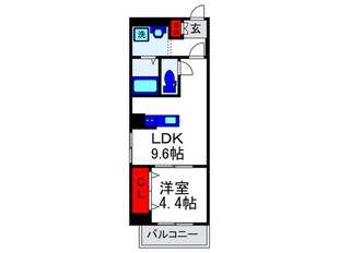 フィユフラッツ長興寺の物件間取画像